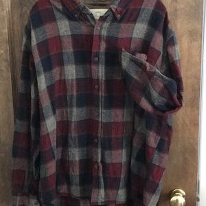 Original Weatherproof Vintage shirt XXL Red, brown, blue plaid